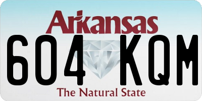 AR license plate 604KQM