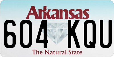 AR license plate 604KQU