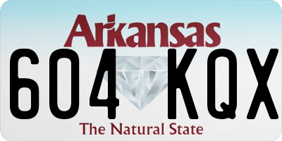 AR license plate 604KQX