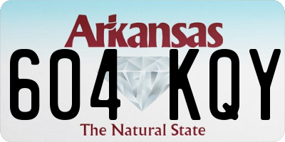 AR license plate 604KQY