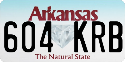 AR license plate 604KRB