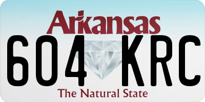 AR license plate 604KRC