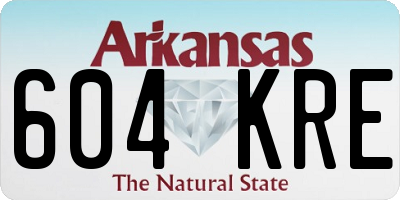 AR license plate 604KRE
