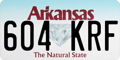 AR license plate 604KRF