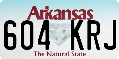 AR license plate 604KRJ