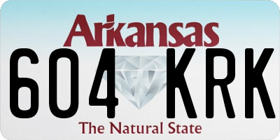 AR license plate 604KRK