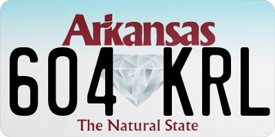 AR license plate 604KRL