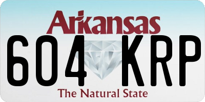 AR license plate 604KRP