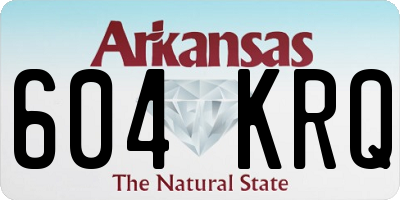 AR license plate 604KRQ