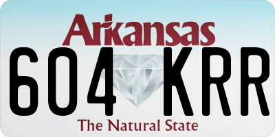 AR license plate 604KRR
