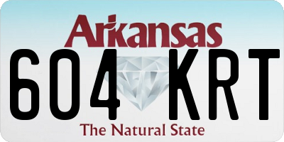 AR license plate 604KRT