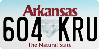 AR license plate 604KRU