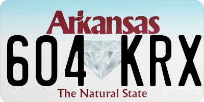 AR license plate 604KRX