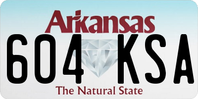AR license plate 604KSA