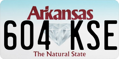 AR license plate 604KSE