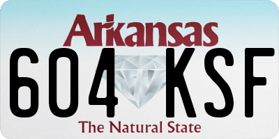 AR license plate 604KSF