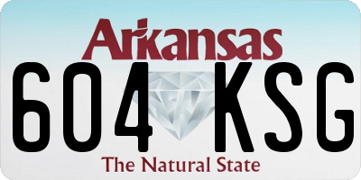 AR license plate 604KSG