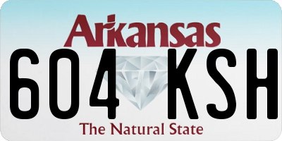 AR license plate 604KSH