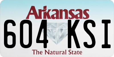 AR license plate 604KSI