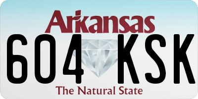 AR license plate 604KSK