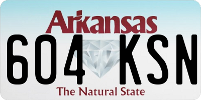 AR license plate 604KSN