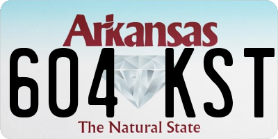 AR license plate 604KST