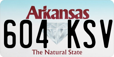 AR license plate 604KSV