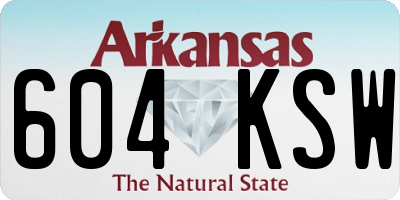 AR license plate 604KSW