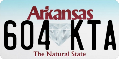 AR license plate 604KTA