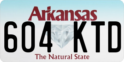 AR license plate 604KTD
