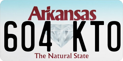AR license plate 604KTO