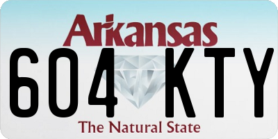 AR license plate 604KTY