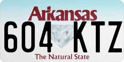 AR license plate 604KTZ