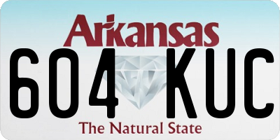 AR license plate 604KUC