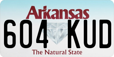 AR license plate 604KUD