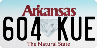 AR license plate 604KUE