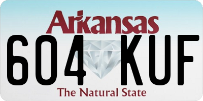 AR license plate 604KUF