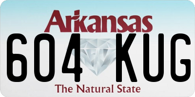 AR license plate 604KUG