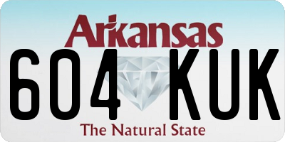AR license plate 604KUK
