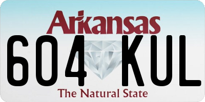 AR license plate 604KUL
