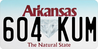 AR license plate 604KUM