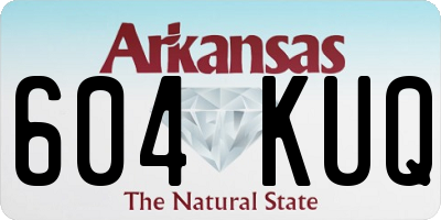 AR license plate 604KUQ