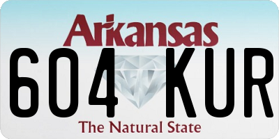 AR license plate 604KUR