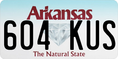 AR license plate 604KUS