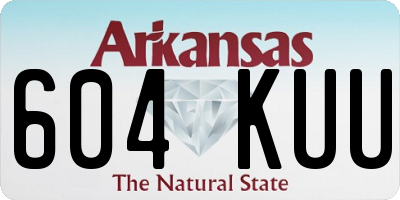 AR license plate 604KUU