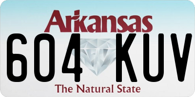 AR license plate 604KUV