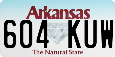 AR license plate 604KUW