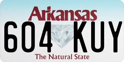 AR license plate 604KUY