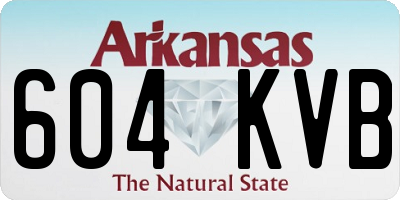 AR license plate 604KVB