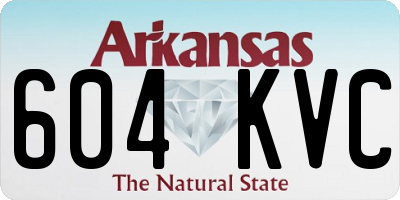 AR license plate 604KVC